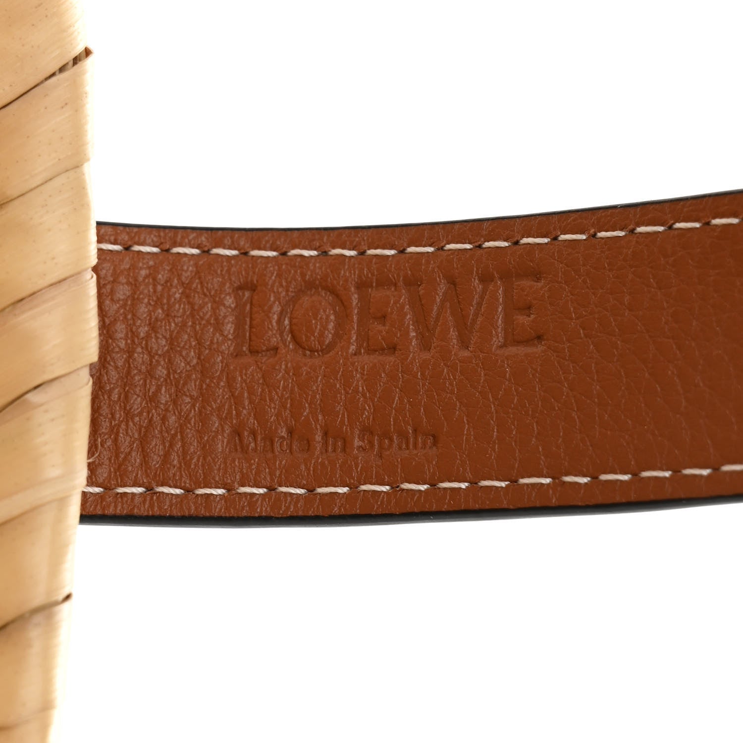 Loewe Raffia Basket Tote Bag Natural Tan 6 of 10