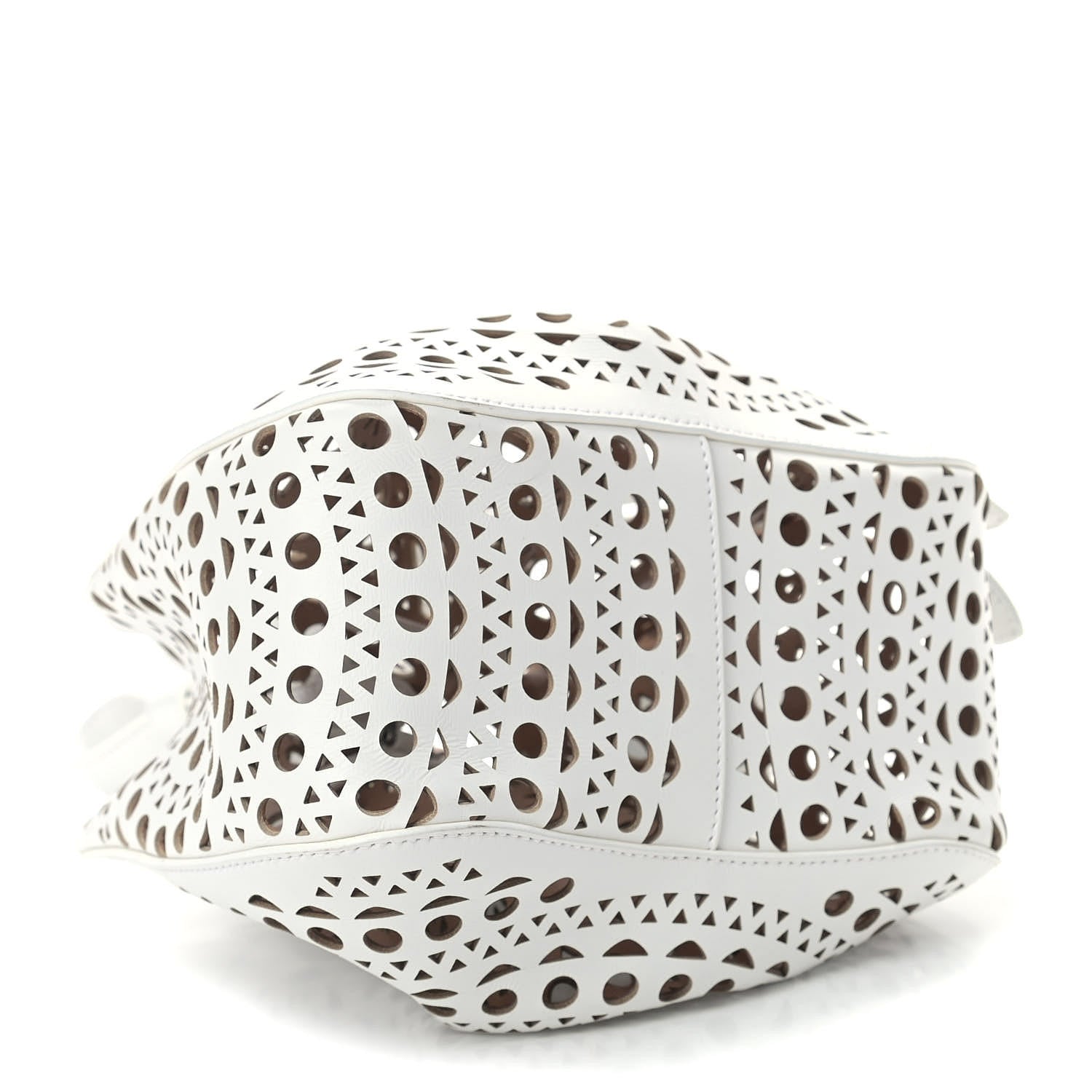 Alaia Lux Calfskin Vienne Rose-Marie 19 Bag White 4 of 7