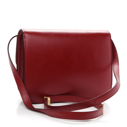 Celine Box Calfskin Medium Classic Box Flap Bag Red 3 of 12