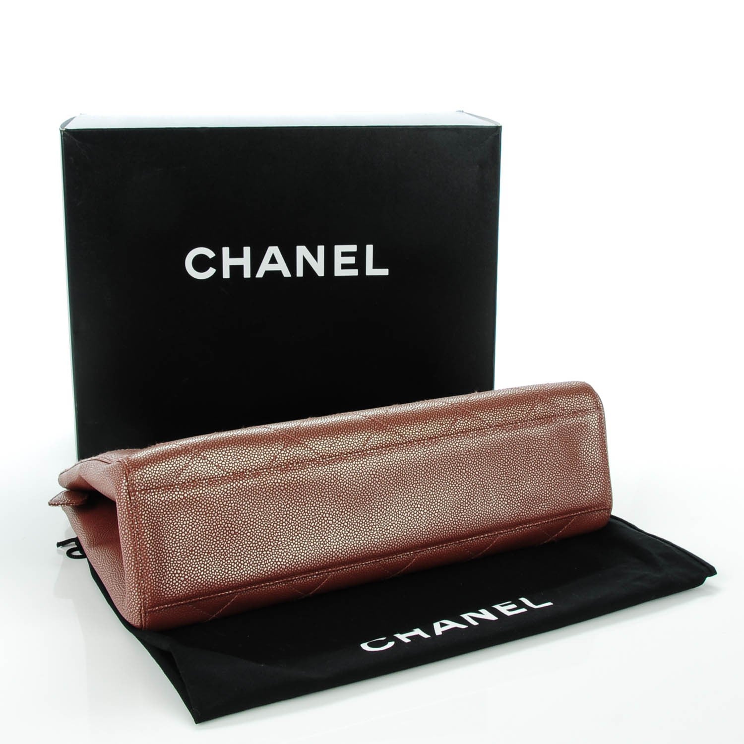 Chanel Metallic Caviar Shoulder Bag Brown 4 of 8