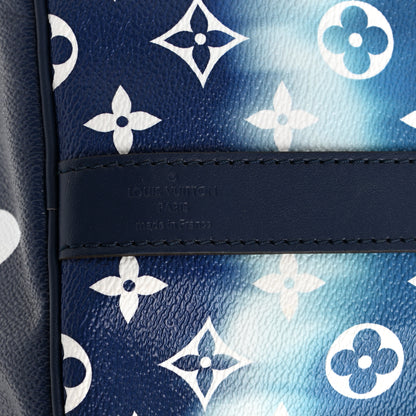 Louis Vuitton Monogram Escale Keepall Bandouliere 50 Blue 6 of 12
