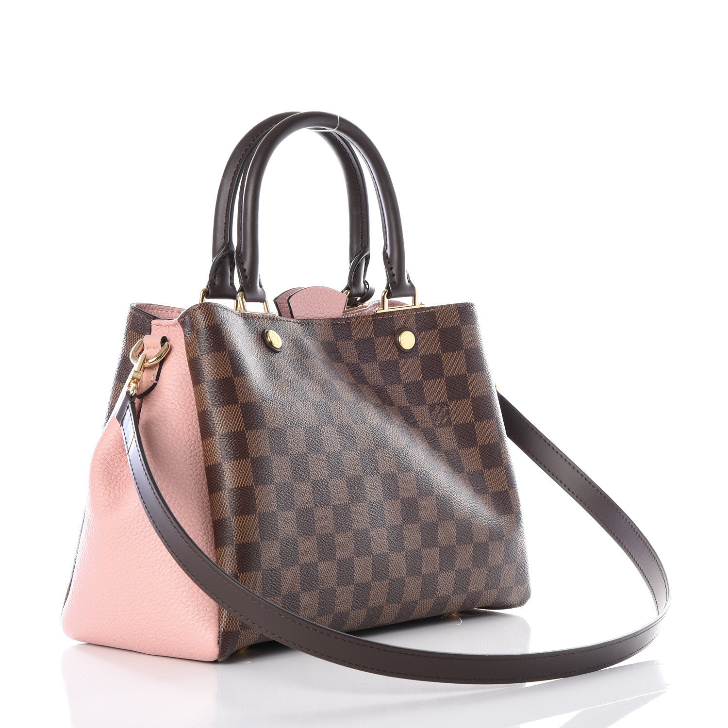 Louis Vuitton Damier Ebene Cuir Taurillon Brittany Magnolia 2 of 10