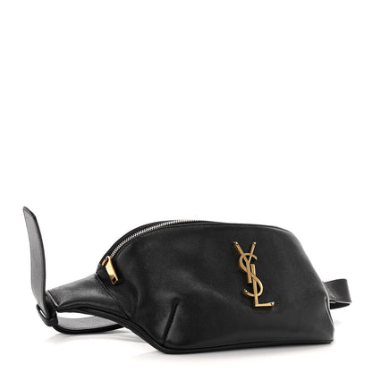Saint Laurent Grain De Poudre Monogram Belt Bag Black 4 of 10
