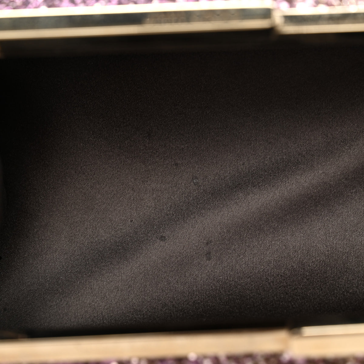Coarse Glitter Trinket Clutch Pink Gold