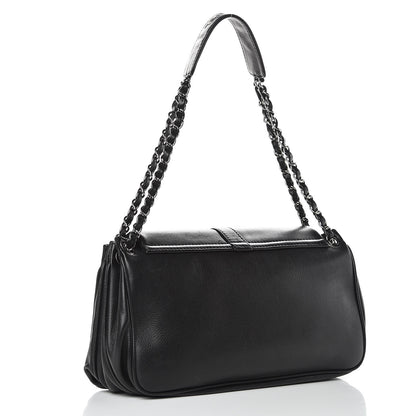 Chanel Caviar Mademoiselle Lock Accordion Flap Black 3 of 13