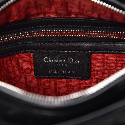 Christian Dior Lambskin Cannage Medium Lady Dior Black 6 of 12