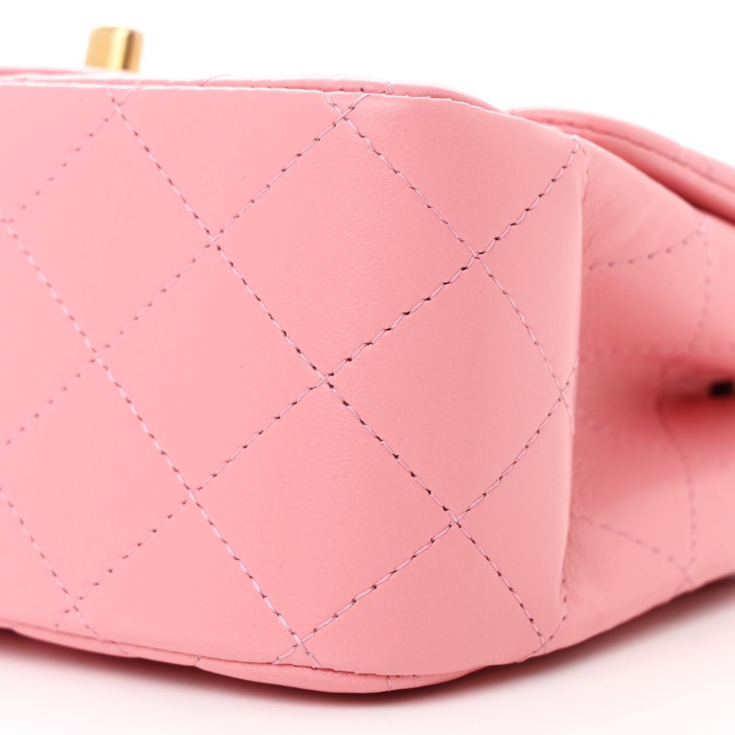 Chanel Lambskin Quilted Mini Square Flap Light Pink 10 of 11
