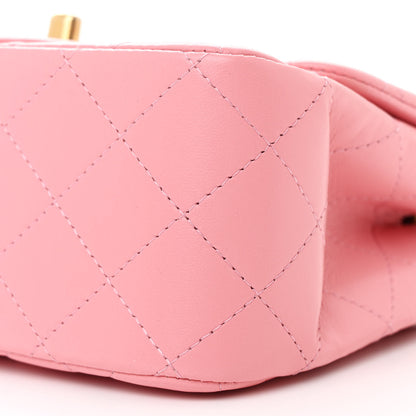 Chanel Lambskin Quilted Mini Square Flap Light Pink 10 of 11