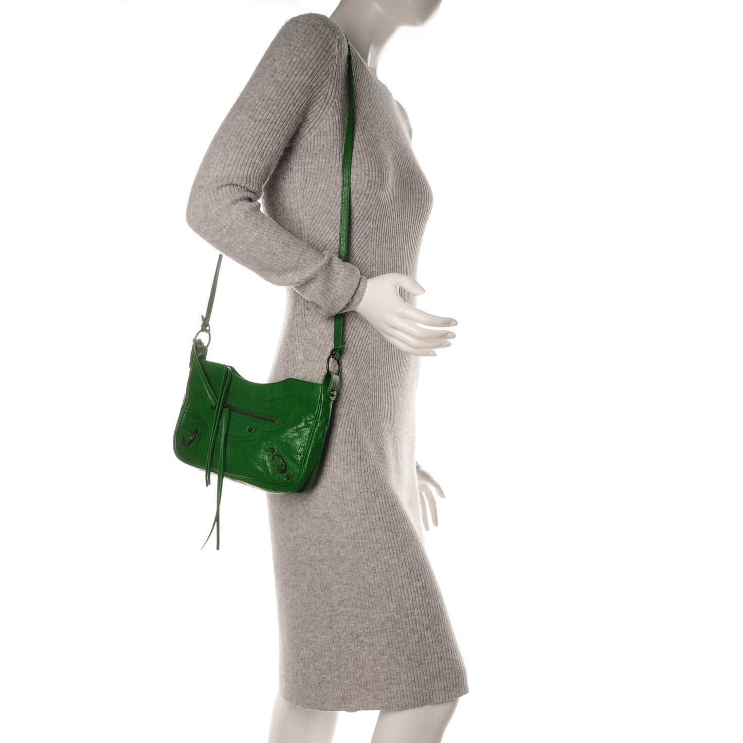 Agneau Classic Hardware Hip Vert Trefle