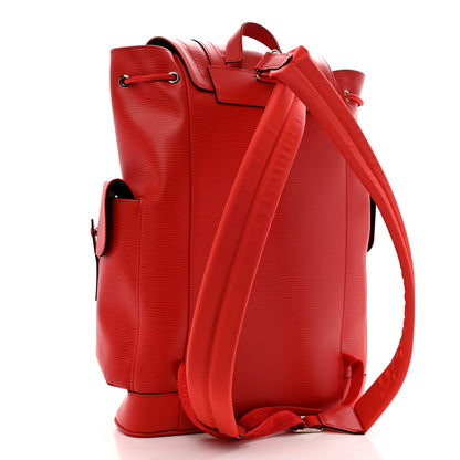 Louis Vuitton X SUPREME Epi Christopher Backpack PM Red 3 of 9