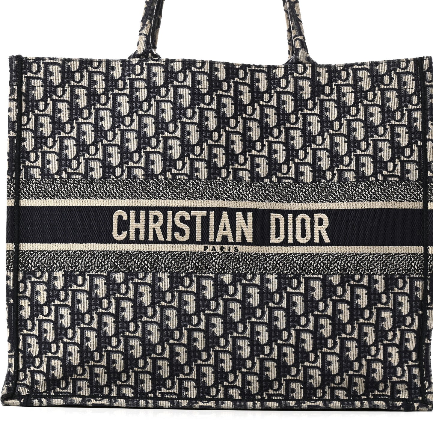 Oblique Large Book Tote Blue Multicolor
