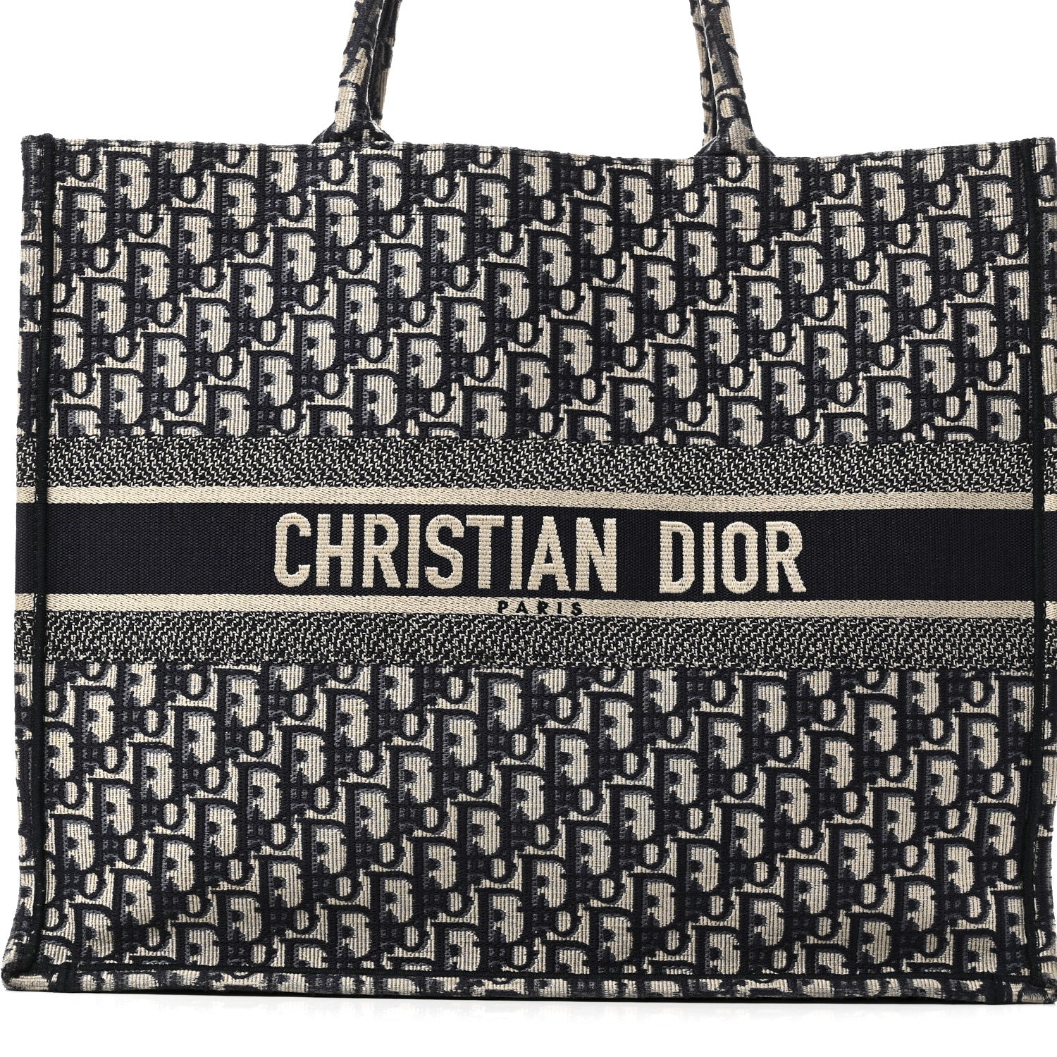 Christian Dior Oblique Large Book Tote Blue Multicolor 8 of 10