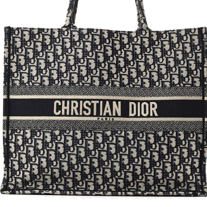 Christian Dior Oblique Large Book Tote Blue Multicolor 8 of 10