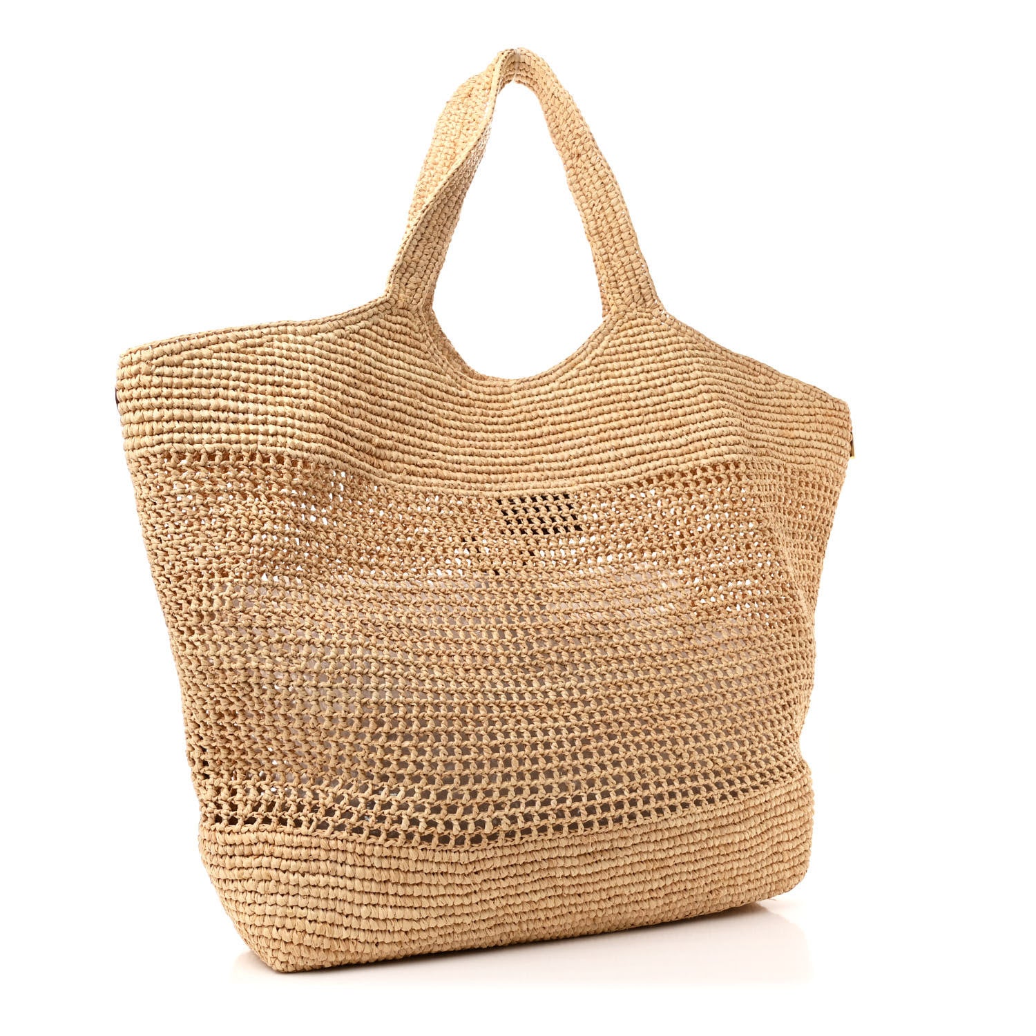 Saint Laurent Raffia Icare Shopping Tote Natural 4 of 14