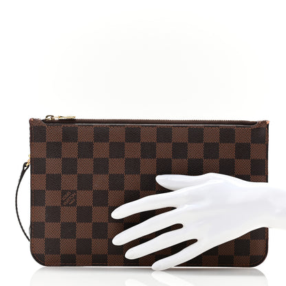 Louis Vuitton Damier Ebene Neverfull MM GM Pochette 2 of 11