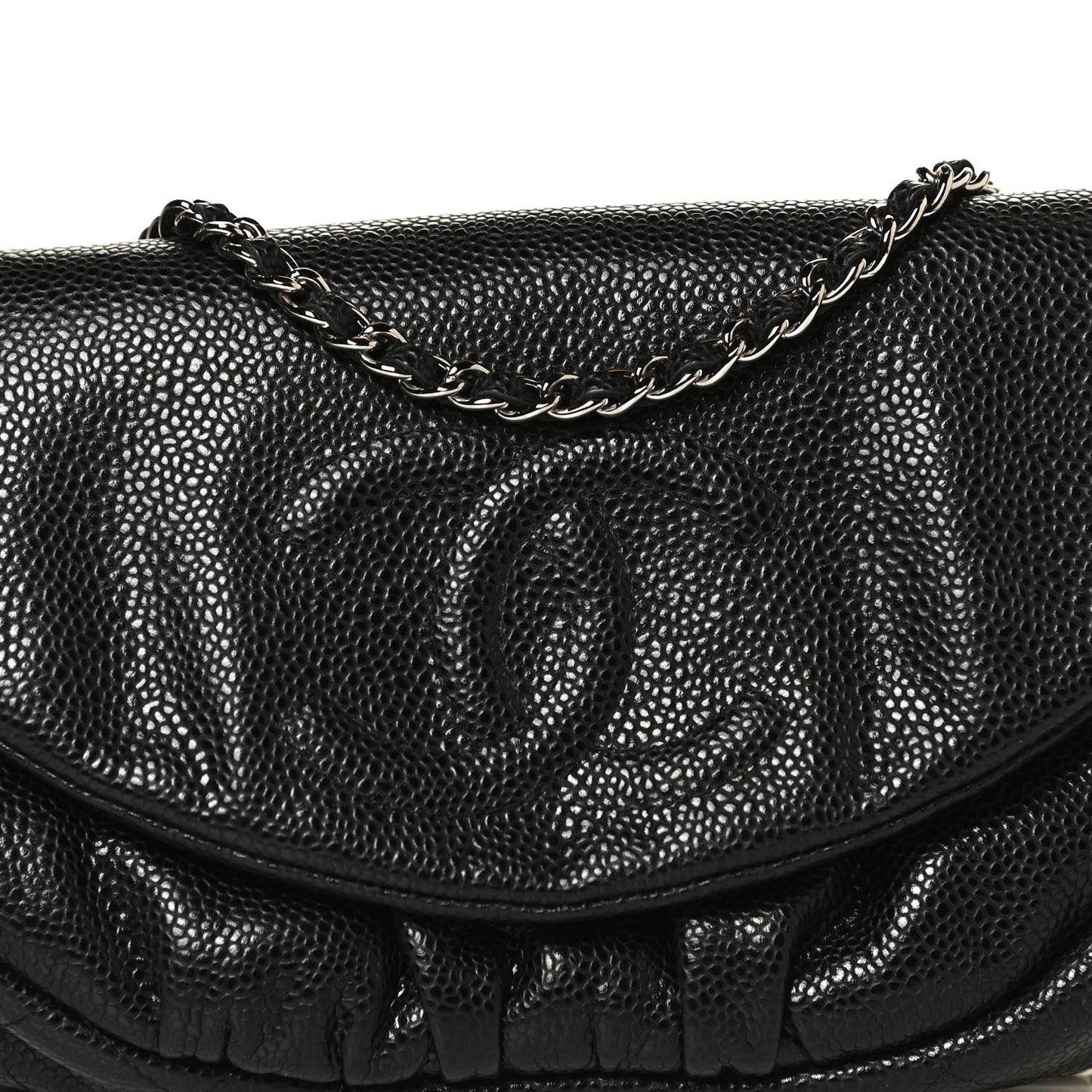 Caviar Half Moon Wallet On Chain WOC Black