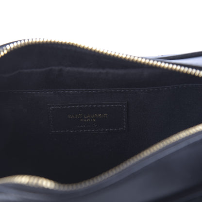 Saint Laurent Calfskin Matelasse Monogram Lou Camera Bag Black 8 of 9