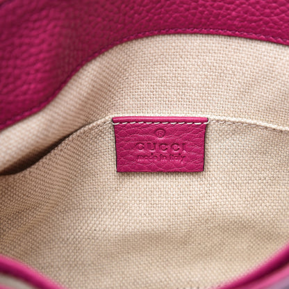 Gucci Cellarius Calfskin Small Soho Chain Shoulder Bag Bright Bouganville 6 of 7