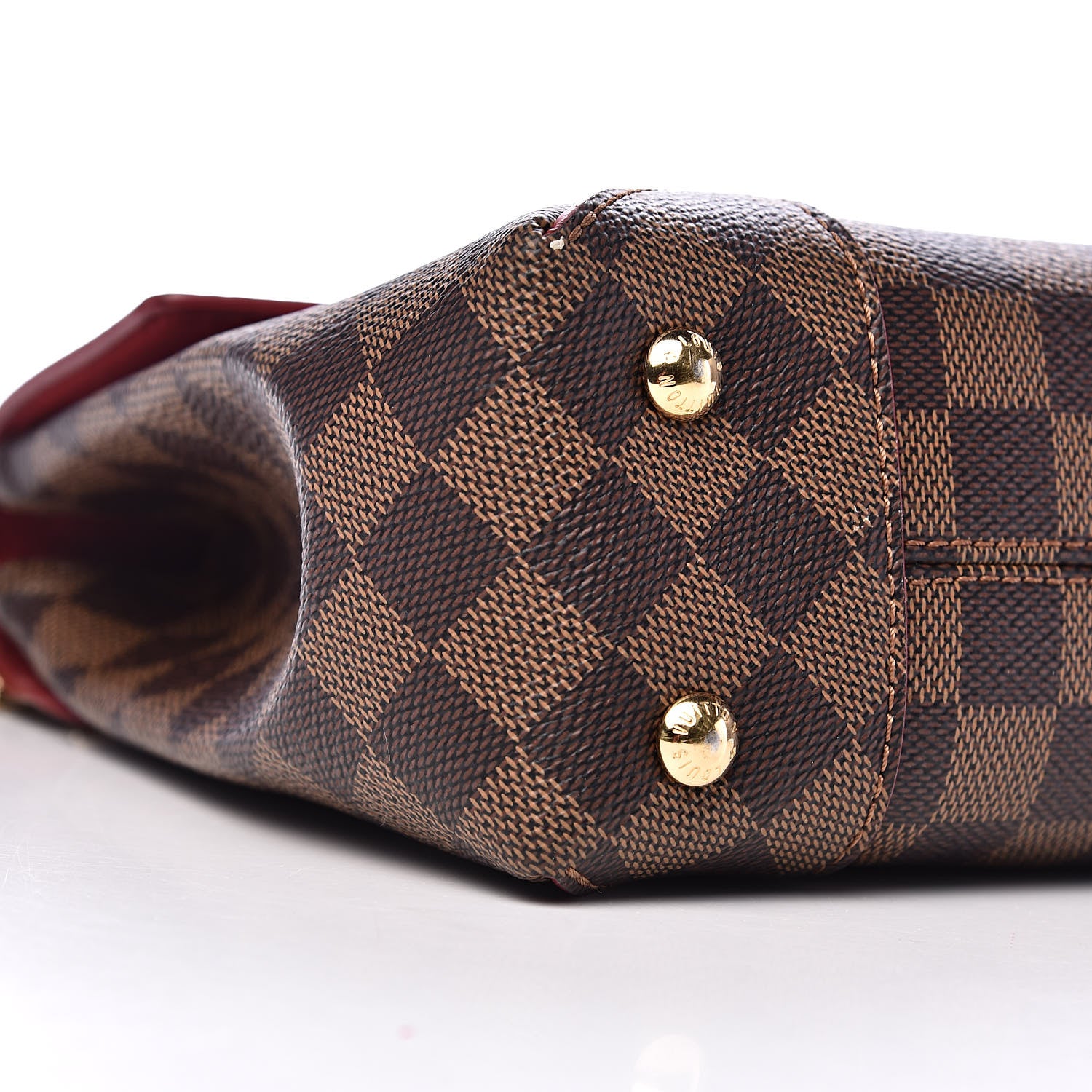 Louis Vuitton Damier Ebene Caissa Clutch Cherry 9 of 11