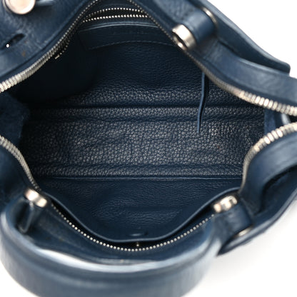Balenciaga Veau Grana Perforated Blackout Hardware Nano City Bleu Profond 5 of 15
