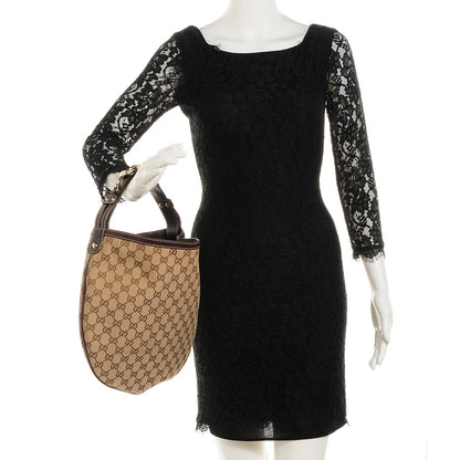 Gucci Monogram Medium Wave Hobo Dark Brown 2 of 7