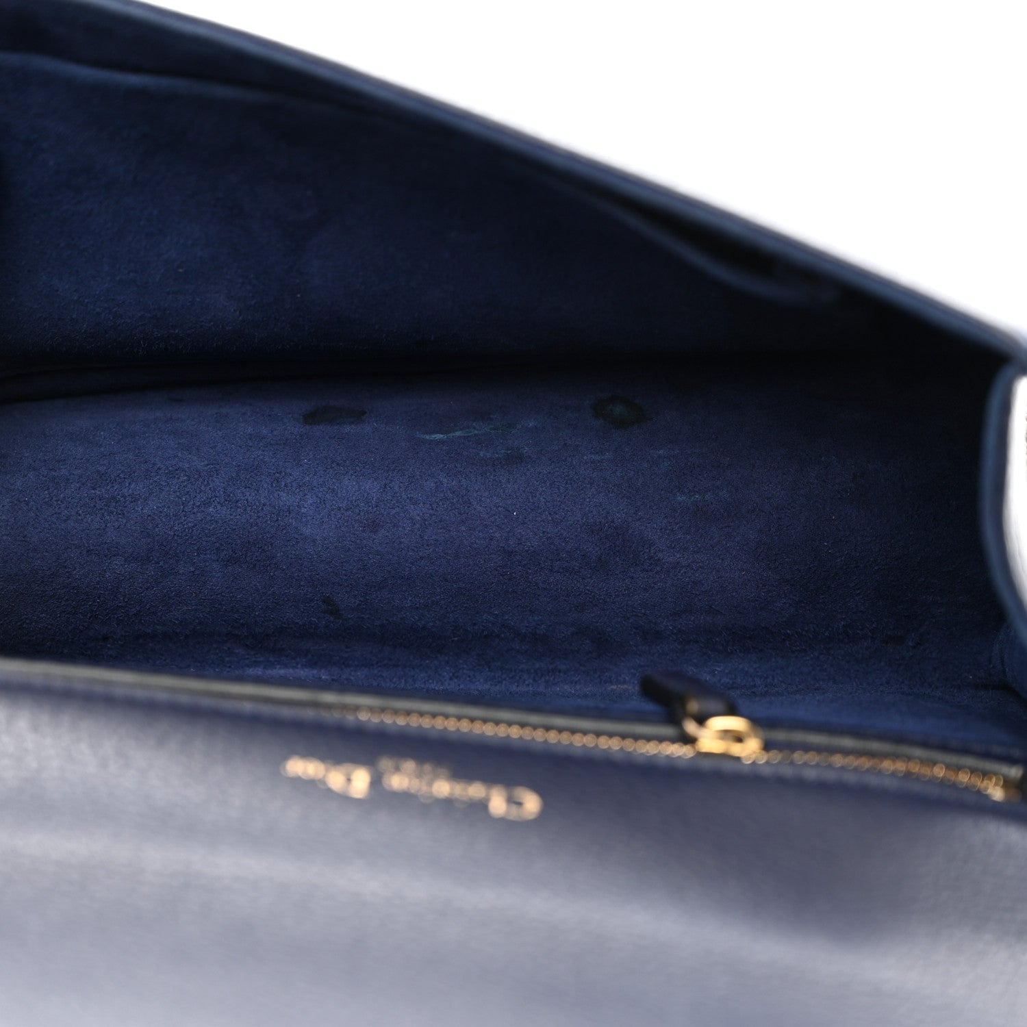 Christian Dior Grained Calfskin Medium Diorama Flap Bag Indigo Blue 5 of 10