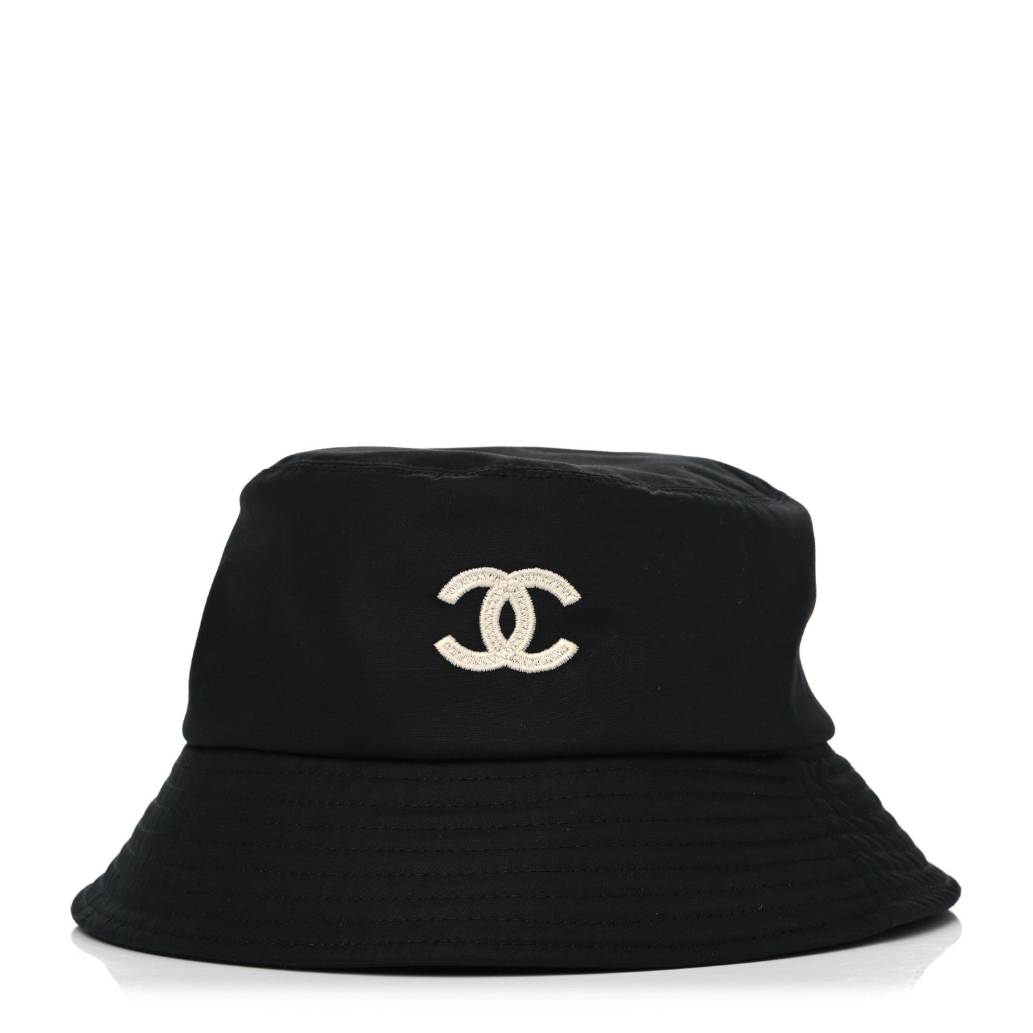 Chanel Cotton CC Bucket Hat S Black 1 of 3