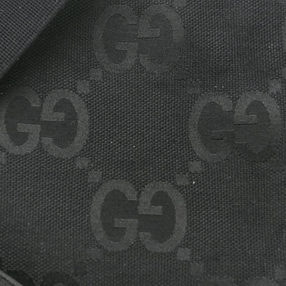 Gucci Monogram Jumbo GG Textured Dollar Calfskin Wristlet Messenger Bag Black 8 of 11