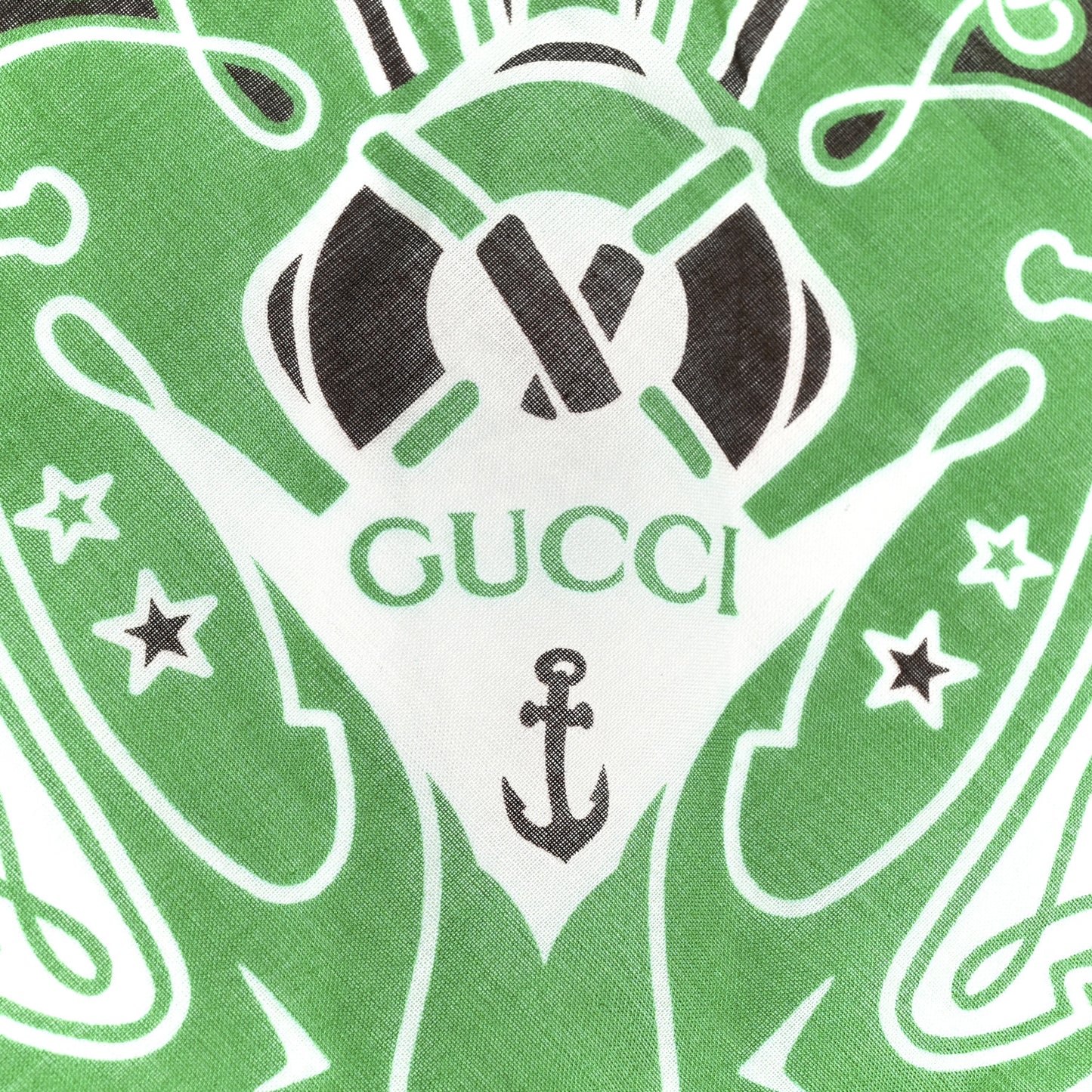 Cotton Bandana Square Scarf New Sailor Green