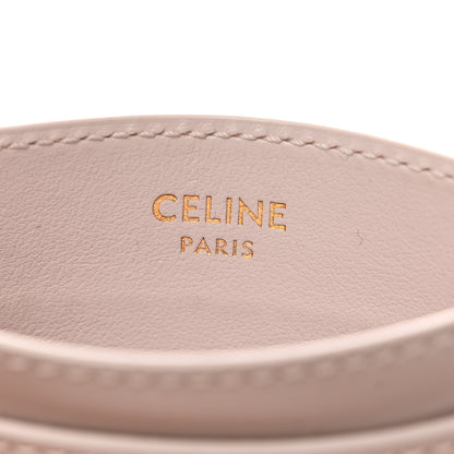 Celine Shiny Calfskin Triomphe Cuir Card Holder Poudre 6 of 8