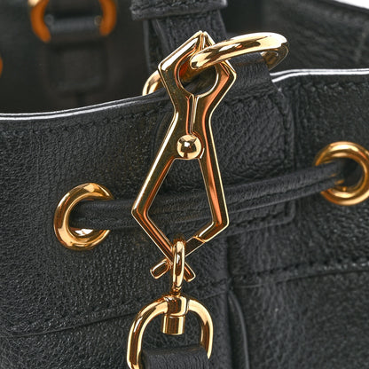Gucci Glazed Textured Calfskin Web Small Ophidia Bucket Bag Black 13 of 13