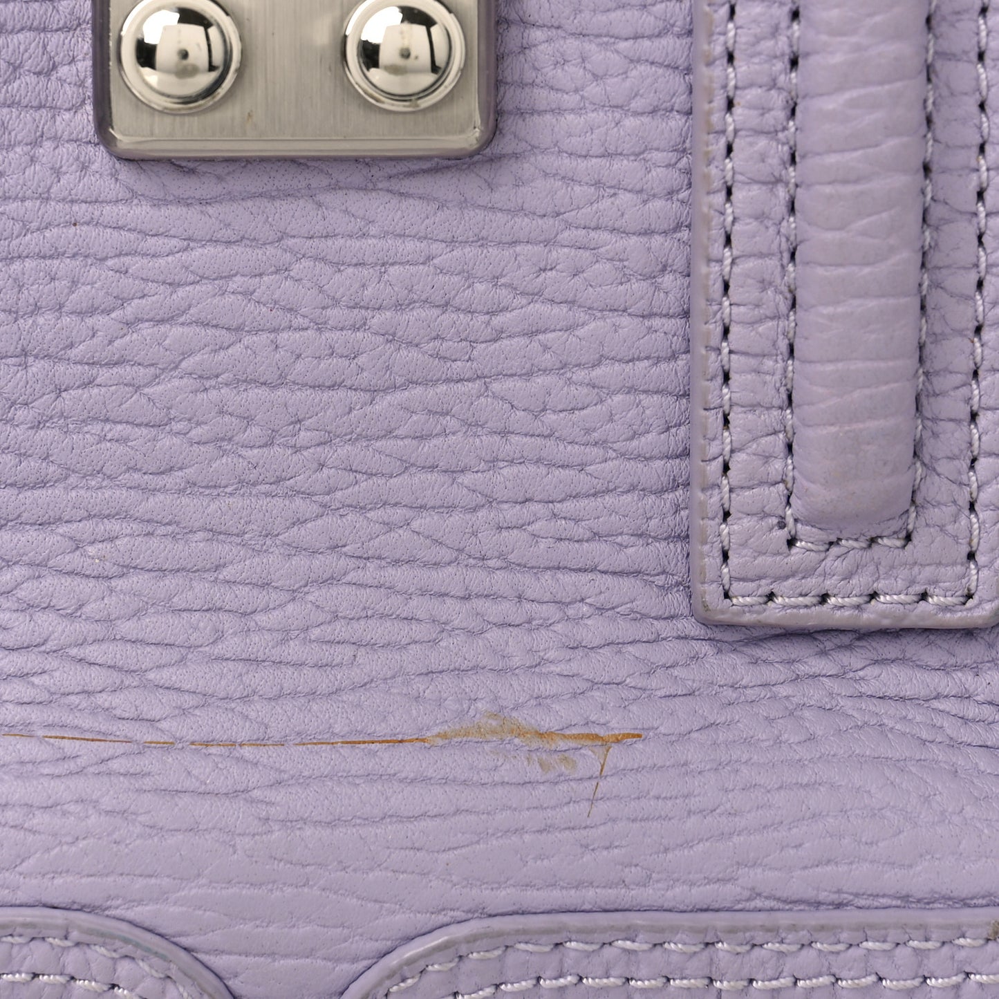 Textured Calfskin Mini Pashli Satchel Lilac