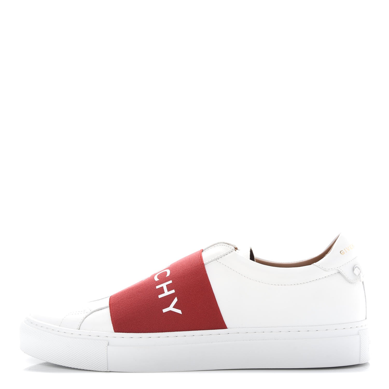 Givenchy Calfskin Band Logo Urban Street Sneakers 39 White Red 1 of 11