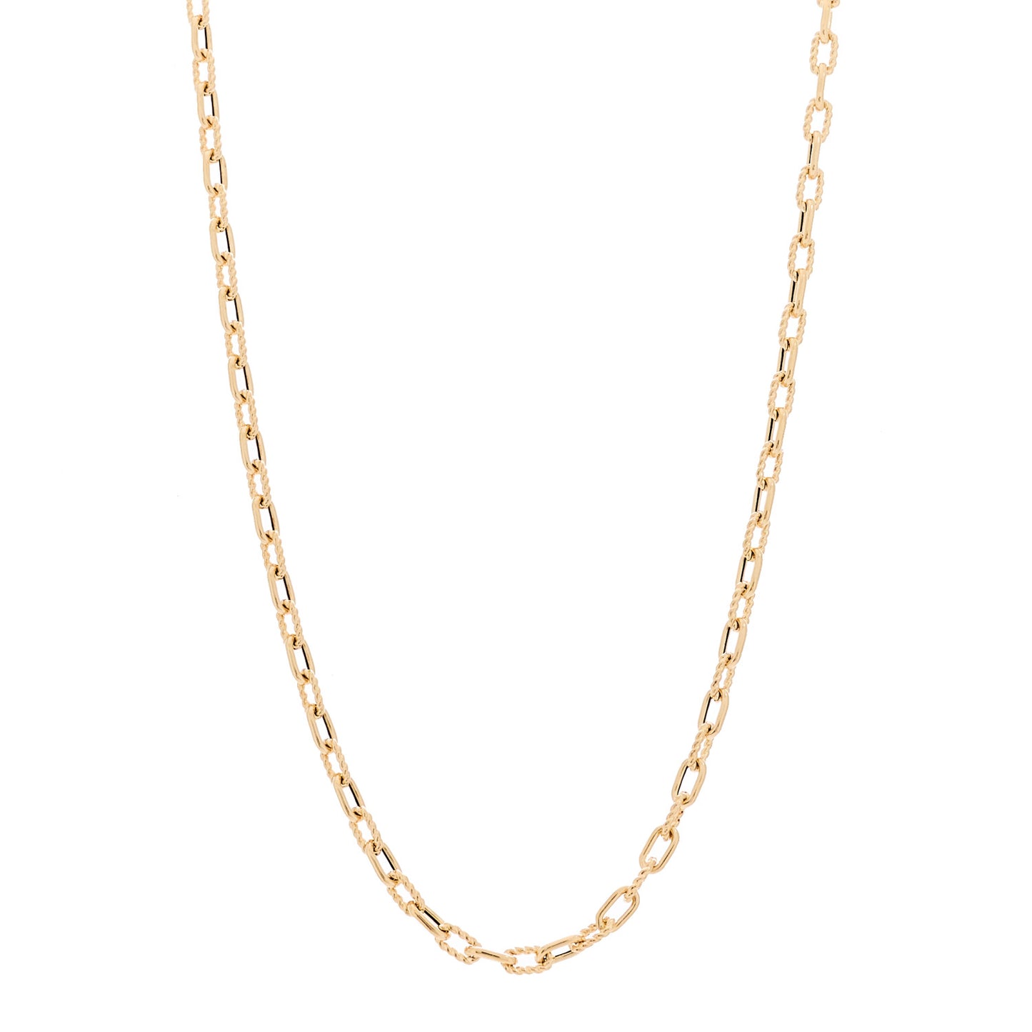 18K Yellow Gold 3mm Madison Chain Necklace