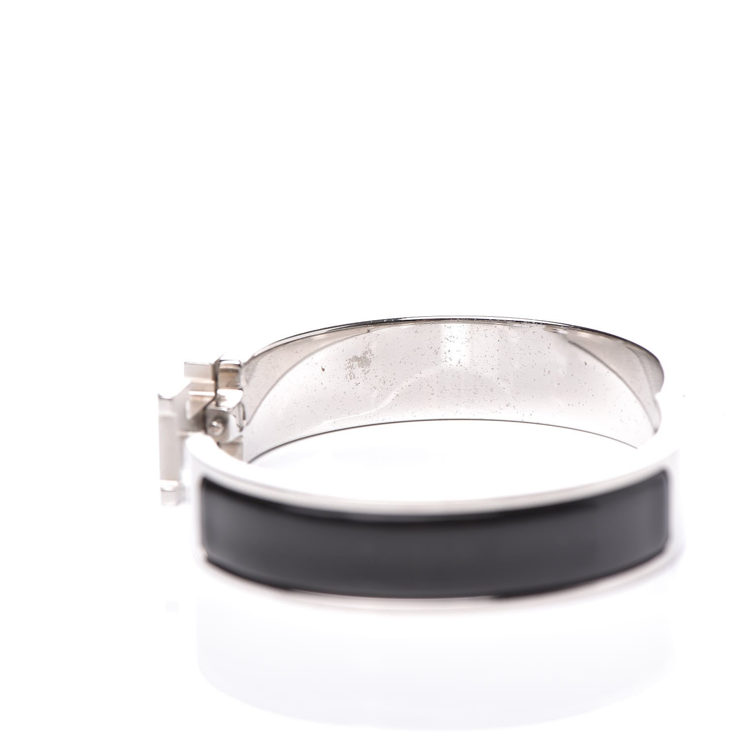 Hermes Enamel Narrow Clic Clac H Bracelet PM Black 6 of 7