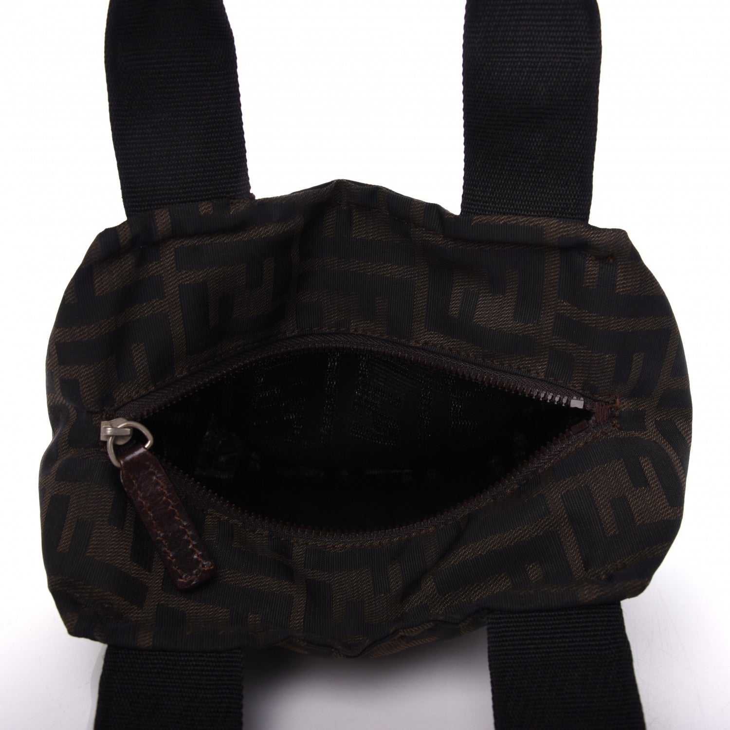 Fendi Fabric FF 1925 Mini Cosmetic Bag Tobacco 5 of 9