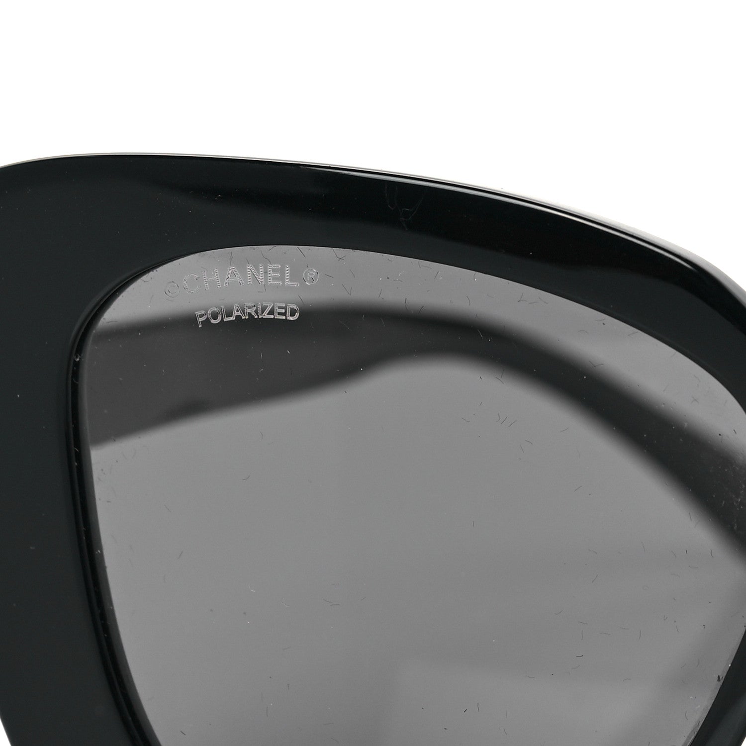 Chanel Acetate Strass Polarized Square Sunglasses 5422-B Black 7 of 8