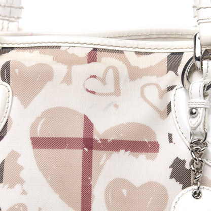 Burberry Nova Check Heart Tote White 15 of 18