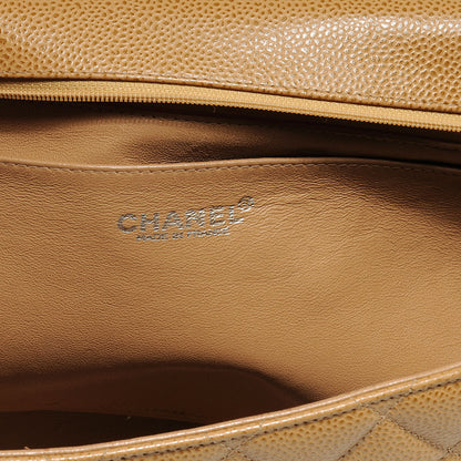 Chanel Caviar Jumbo Single Flap Beige 6 of 8