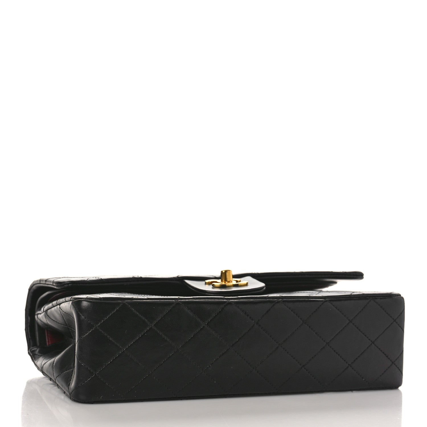 Chanel Lambskin Quilted Medium Double Flap Black 5 of 15