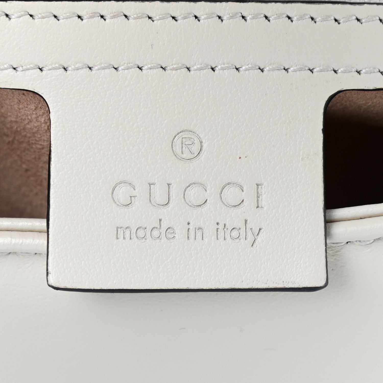 Gucci Calfskin Matelasse Small GG Marmont Shoulder Bag White 6 of 10