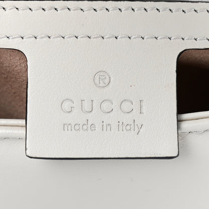 Gucci Calfskin Matelasse Small GG Marmont Shoulder Bag White 6 of 10