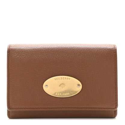 Mulberry Glossy Goatskin French Purse Wallet Brown 1 of 6