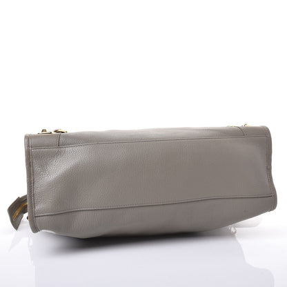 Balenciaga Chevre Gold Metallic Edge Hardware City Gris Taupe 4 of 10