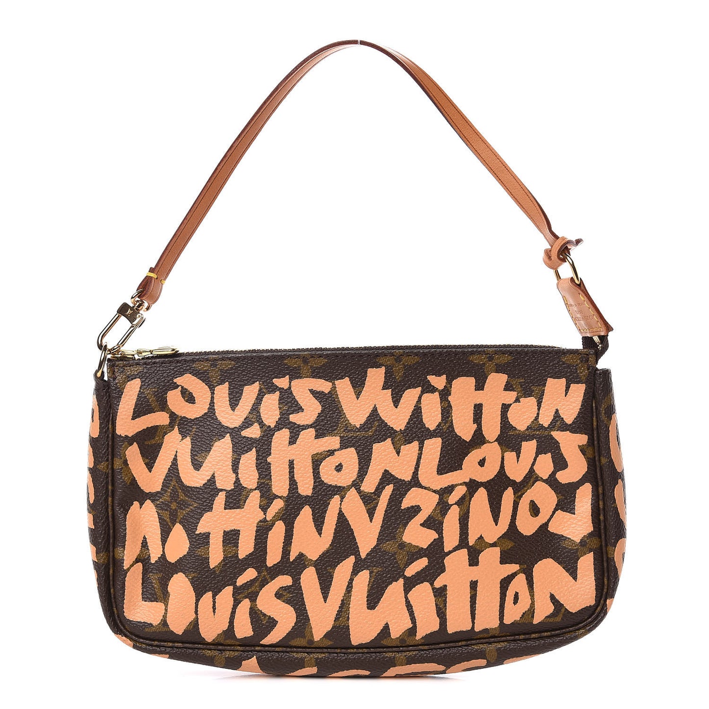 Monogram Graffiti Pochette Accessories Peach