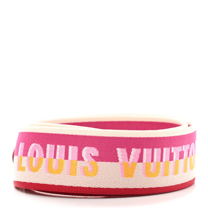 Louis Vuitton Jacquard Speedy Bandouliere 20 Shoulder Strap Fuchsia 2 of 3