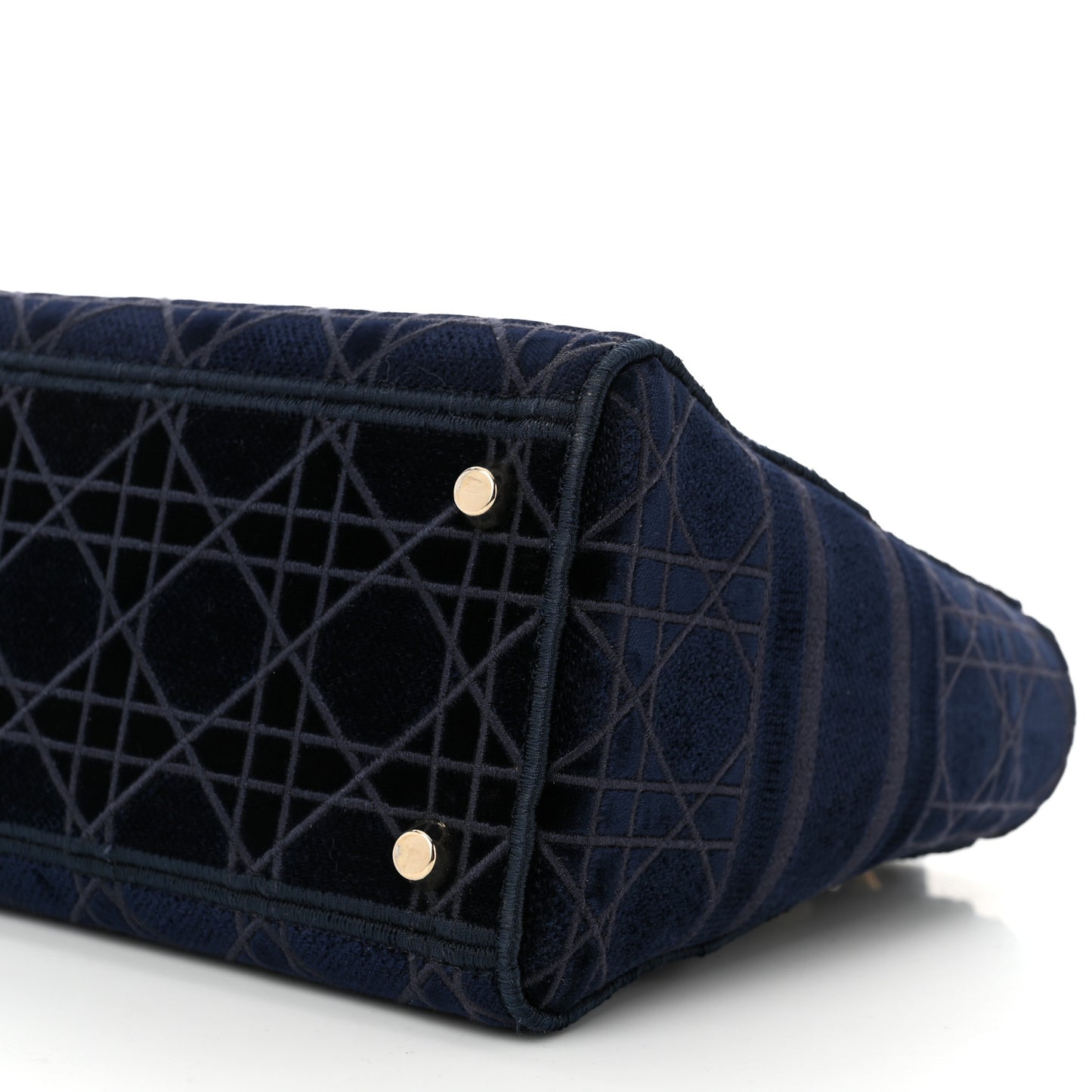 Velvet Cannage Medium Lady D-Lite Blue
