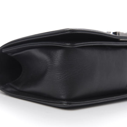 Chanel Calfskin Woven Medium Boy Flap Black White 10 of 12