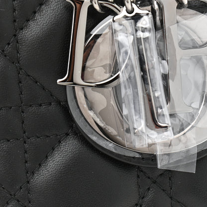 Christian Dior Lambskin Cannage Medium Lady Dior Black 10 of 10