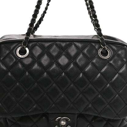 Chanel Caviar Quilted Travel Flap Tote Black 8 of 10